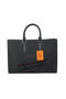 Hermes Mens Briefcase Canvas & Leather H1691 Black Replica