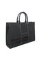 Hermes Mens Briefcase Canvas & Leather H1691 Black Replica