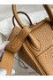 Hermes Mini Lindy Handmade Bag In Biscuit Clemence Leather Replica