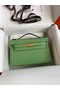 Hermes Original Epsom Leather KEL2278 green&gold-Tone Metal Replica