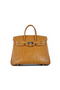 Newest 2012 Hermes Birkin 35CM Light Coffee Croco Leather Tote Bag Silver  Replica