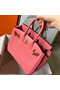 Hermes Birkin 25 Handmade Bag In Rose Lipstick Swift Leather Replica