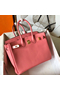 Hermes Birkin 25 Handmade Bag In Rose Lipstick Swift Leather Replica