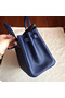 Hermes Birkin 25 Handmade Bag In Sapphire Epsom Calfskin Replica