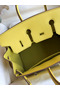 Hermes Birkin 25 Retourne Handmade Bag In Lime Swift Calfskin Replica