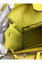 Hermes Birkin 25 Retourne Handmade Bag In Lime Swift Calfskin Replica