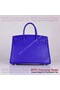 Hermes Birkin 30CM Tote Bag Blue Clemence Leather H6088 Gold Replica
