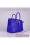 Hermes Birkin 30CM Tote Bag Blue Clemence Leather H6088 Gold Replica