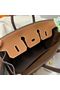 Hermes Birkin Bag Original Leather 35CM Color matching 17888 Brown&Dark Brown Replica