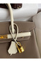 Hermes HSS Birkin 30 Bicolor Bag in Taupe and Craie Epsom Calfskin Replica