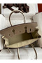 Hermes HSS Birkin 30 Bicolor Bag in Taupe and Craie Epsom Calfskin Replica