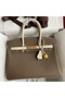 Hermes HSS Birkin 30 Bicolor Bag in Taupe and Craie Epsom Calfskin Replica