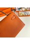 Hermes Kelly 19cm Shoulder Bags Epsom Leather KL19 Gold hardware orange Replica