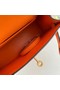 Hermes Kelly 19cm Shoulder Bags Epsom Leather KL19 Gold hardware orange Replica