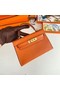 Hermes Kelly 19cm Shoulder Bags Epsom Leather KL19 Gold hardware orange Replica