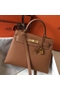 Hermes Kelly 28cm Bag In Gold Epsom Leather GHW Replica