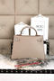 Hermes Kelly 32cm Shoulder Bags Grained Leather Grey Replica
