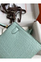 Hermes Kelly Mini II Sellier Handmade Bag In Vert D'eau Matte Alligator Leather Replica