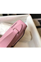 Hermes Kelly Pochette Bag In Mauve Sylvestre Epsom Leather Replica