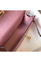 Hermes Kelly Pochette Bag In Mauve Sylvestre Epsom Leather Replica
