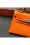 Hermes Kelly Tote Bag Original epsom Leather KL20 Orange Replica