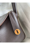 Hermes Lindy 26 Handmade Bag In Ebene Clemence Leather Replica