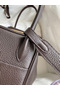 Hermes Lindy 26 Handmade Bag In Ebene Clemence Leather Replica