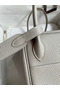Hermes Lindy 26 Handmade Bag In Pearl Grey Clemence Leather Replica