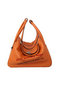 Hermes Lindy 30CM Orange Grainy Leather Havanne Shoulder Bag Replica