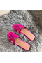 Hermes Oran Sandals In Rose Shiny Niloticus Crocodile Replica
