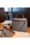 Hermes Original Epsom Leather KEL2578 dark grey Replica