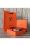 Hermes original epsom leather Kelly belt H069854 red silver plated metal Replica