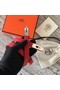 Hermes original epsom leather Kelly belt H069854 red silver plated metal Replica