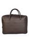 Hermes Steve 38CM Travel Bag Clemence Leather Brown Replica