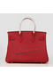 Hermes Birkin 30CM Tote Bag Burgundy Original Leather H30 Silver Replica