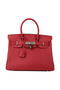 Hermes Birkin 30CM Tote Bag Burgundy Original Leather H30 Silver Replica