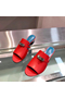 Hermes Candy 40mm Sandals In Red Calfskin Replica