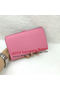 Hermes Dogon Combined Wallet Litchi Leather A508 Pink Replica