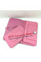 Hermes Dogon Combined Wallet Litchi Leather A508 Pink Replica