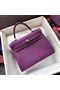 Hermes Kelly 32cm/28cm Shoulder Bag TOGO Leather KY28 Purple Replica