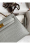 Hermes Kelly Mini II Sellier Handmade Bag In Pearl Grey Matte Alligator Leather Replica