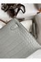 Hermes Kelly Mini II Sellier Handmade Bag In Pearl Grey Matte Alligator Leather Replica