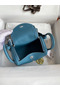 Hermes Mini Lindy Handmade Bag In Blue Jean Clemence Leather Replica