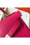 Hermes original Togo leather kelly bag KL320 rose Replica