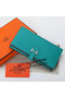 Hermes Bearn Japonaise Bi-Fold Wallet Original Leather A208 Light Green Replica