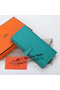 Hermes Bearn Japonaise Bi-Fold Wallet Original Leather A208 Light Green Replica