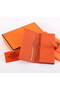 Hermes Bearn Japonaise Tri-Fold Wallet A308 Orange Replica