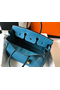 Hermes Birkin 35cm Bag In Blue Jean Clemence Leather GHW Replica