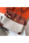 Hermes Birkin 35cm Canvas Bag With Barenia Leather GHW Replica