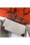 Hermes Birkin 35cm Canvas Bag With Barenia Leather GHW Replica